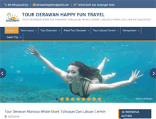 Tablet Screenshot of derawan-tour.com